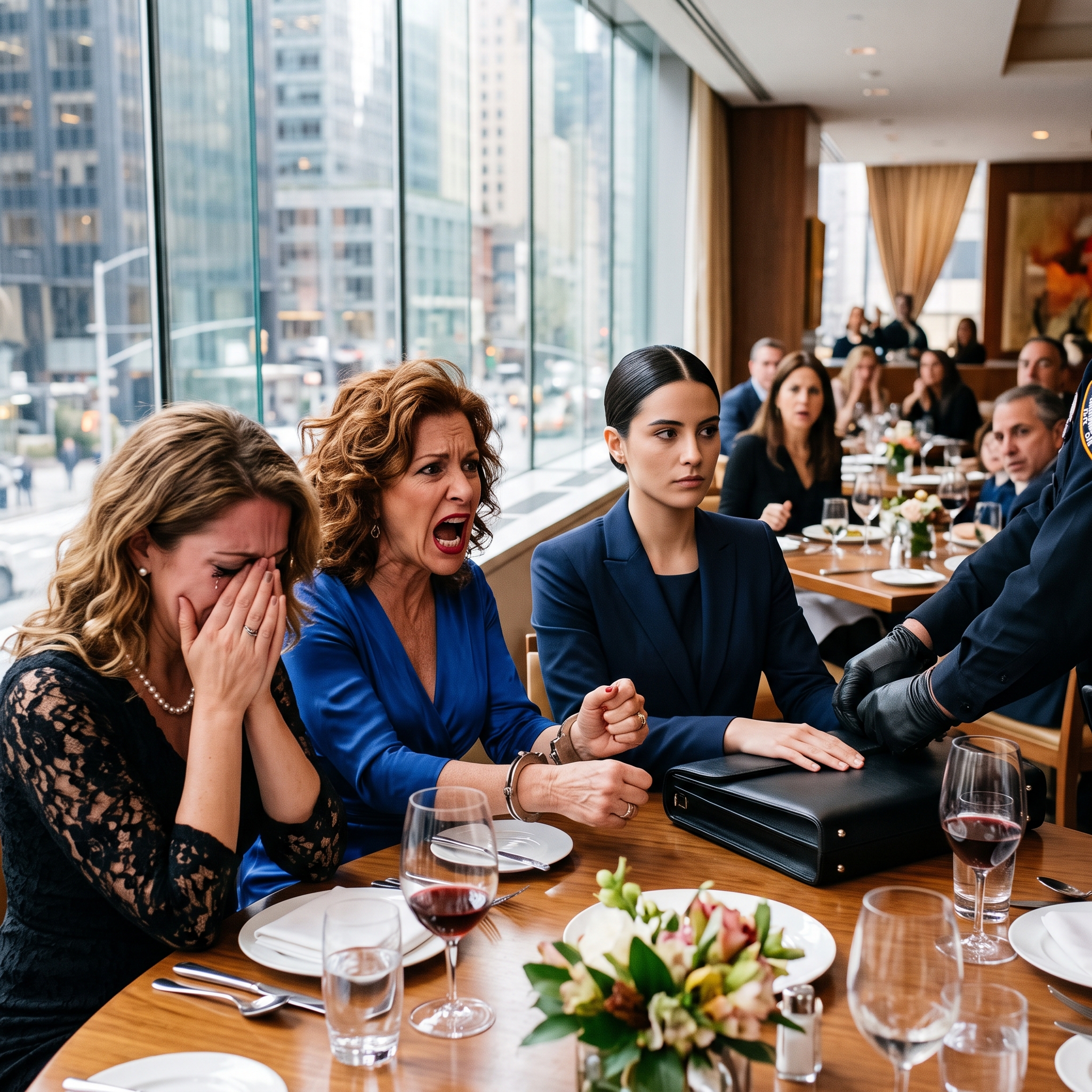 “No perteneces a este lugar”, me humilló mi madre en la cena de gala. Mi hermana se burló sugiriendo el menú económico. Guardé silencio hasta que el chef ejecutivo se acercó con urgencia: “Señora, el comité necesita su firma… la policía está esperando abajo”. El imperio familiar estaba a punto de colapsar.